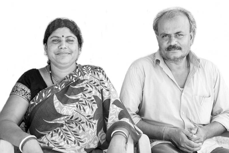 Jaya Devi - the Water Lady - with Kishore Jaiswal who has throughout been the Guru, mentor and guide in her watershed management journey